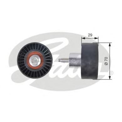 Паразитный / Ведущий ролик, зубчатый ремень GATES