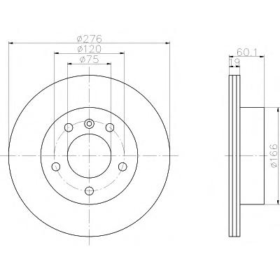 Тормозной диск TEXTAR