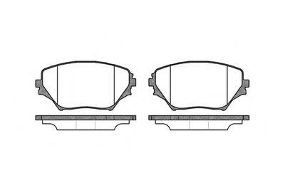 Комплект тормозных колодок, дисковый тормоз ROADHOUSE 281300