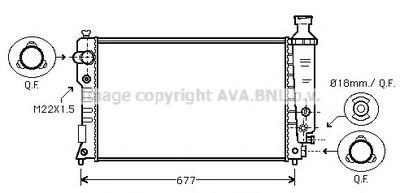 Радиатор, охлаждение двигателя AVA QUALITY COOLING PEA2125