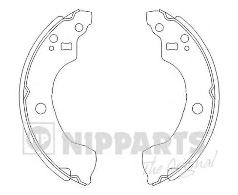 Комплект тормозных колодок NIPPARTS