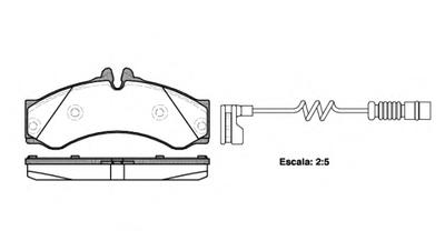 Комплект тормозных колодок, дисковый тормоз ROADHOUSE 261412