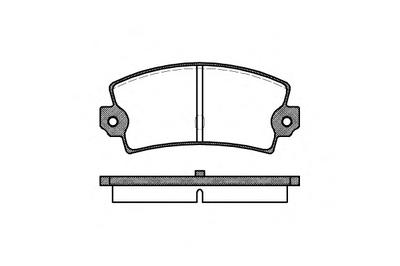 Комплект тормозных колодок, дисковый тормоз ROADHOUSE 202140