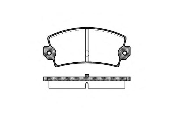 Комплект тормозных колодок, дисковый тормоз ROADHOUSE