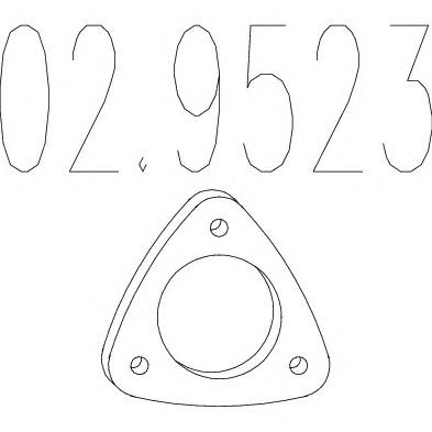 Прокладка, труба выхлопного газа MTS