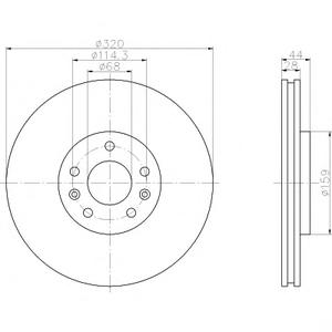 Тормозной диск TEXTAR 92195403