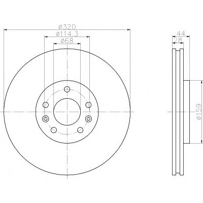 Тормозной диск TEXTAR