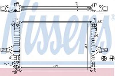 Радиатор охлаждения NISSENS 65553A