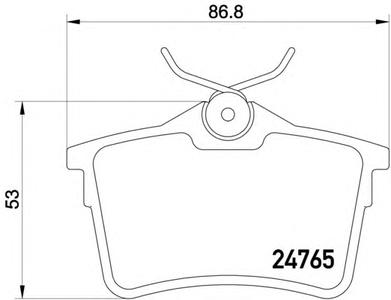 Комплект тормозных колодок, дисковый тормоз TEXTAR 2476501