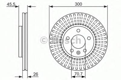 Тормозной диск BOSCH 0 986 479 644