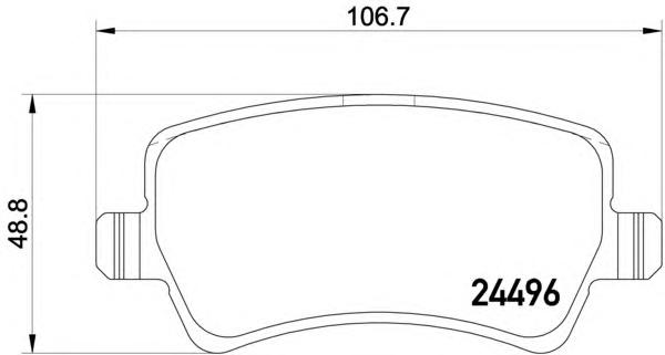 Комплект тормозных колодок, дисковый тормоз TEXTAR