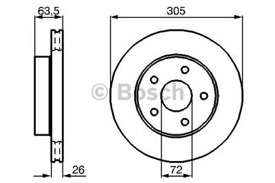 Тормозной диск BOSCH 0 986 478 772