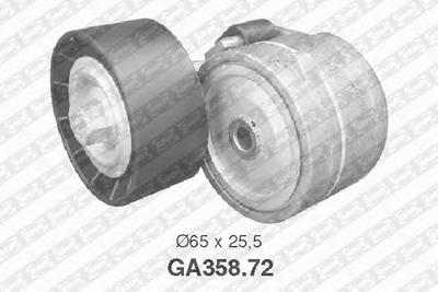 Натяжной ролик, поликлиновой  ремень SNR GA358.72