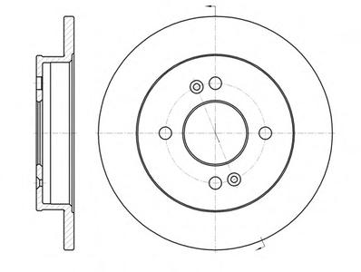 Тормозной диск ROADHOUSE 699100
