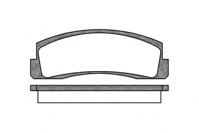 Комплект тормозных колодок, дисковый тормоз ROADHOUSE 210300