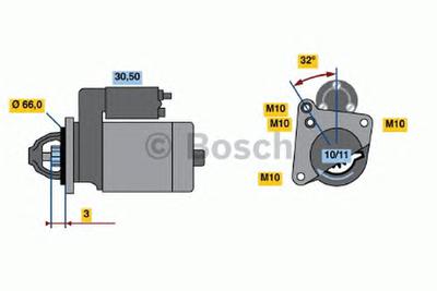 Стартер BOSCH 0 986 013 200