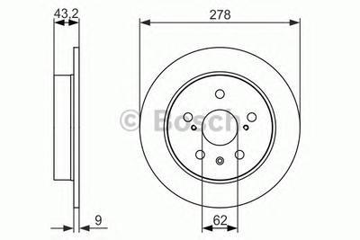Тормозной диск BOSCH 0 986 479 047