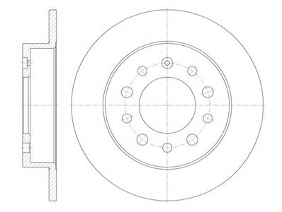 Тормозной диск ROADHOUSE 676200