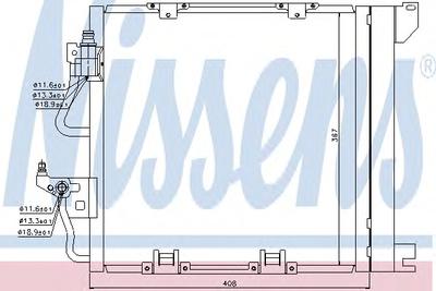 Конденсатор, кондиционер NISSENS 94768