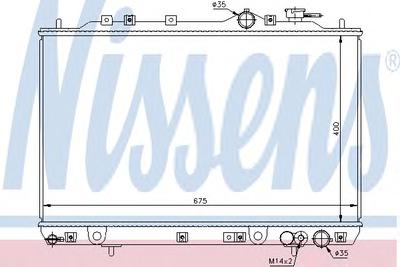 Радиатор охлаждения NISSENS 67006