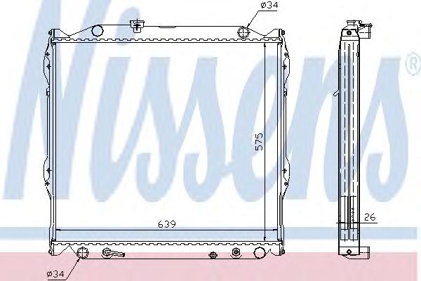 Радиатор охлаждения NISSENS