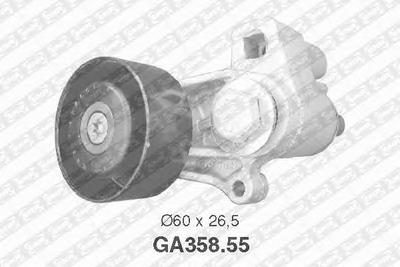 Натяжной ролик, поликлиновой  ремень SNR GA358.55
