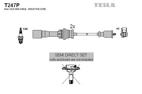 Комплект проводов зажигания TESLA