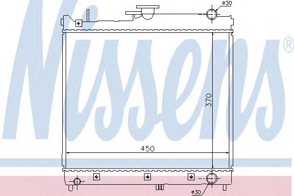 Радиатор, охлаждение двигателя NISSENS