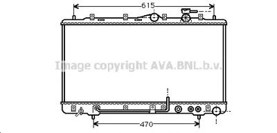 Радиатор, охлаждение двигателя AVA QUALITY COOLING HY 2033