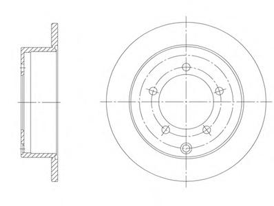Тормозной диск ROADHOUSE 690300