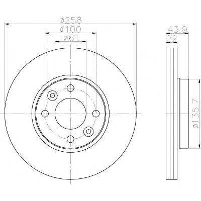 Тормозной диск TEXTAR