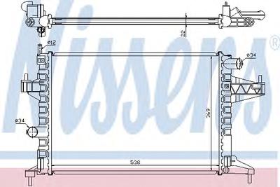 Радиатор охлаждения NISSENS 63008