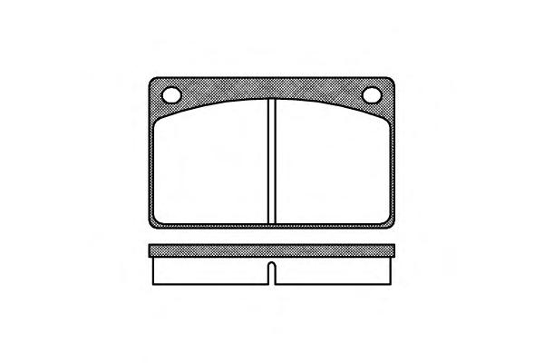 Комплект тормозных колодок, дисковый тормоз ROADHOUSE