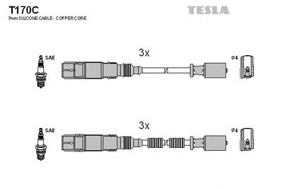 Комплект проводов зажигания TESLA T170C