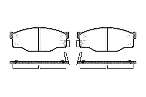 Комплект тормозных колодок, дисковый тормоз ROADHOUSE
