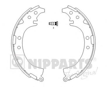Комплект тормозных колодок NIPPARTS J3502050