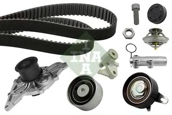 Водяной насос + комплект зубчатого ремня INA