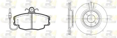 Комплект тормозов, дисковый тормозной механизм ROADHOUSE 814102