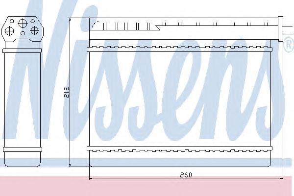 Теплообменник, отопление салона NISSENS