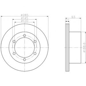 Тормозной диск TEXTAR 92089803
