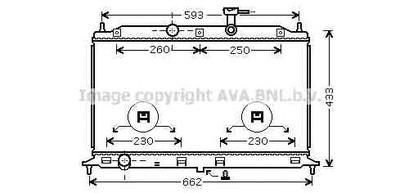 Радиатор, охлаждение двигателя AVA QUALITY COOLING KAA 2077