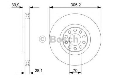Тормозной диск BOSCH 0 986 479 291