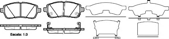 Комплект тормозных колодок, дисковый тормоз ROADHOUSE