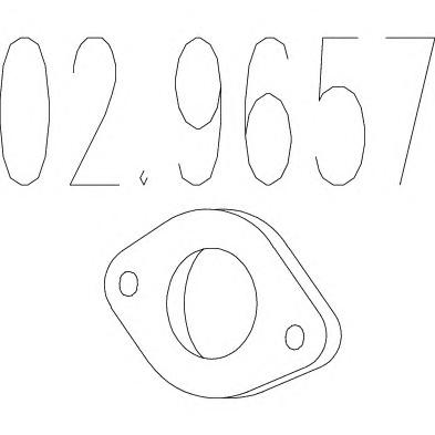 Прокладка, труба выхлопного газа MTS