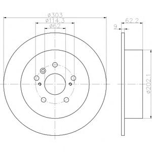 Тормозной диск TEXTAR 92144103