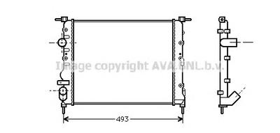 Радиатор, охлаждение двигателя AVA QUALITY COOLING RT 2218
