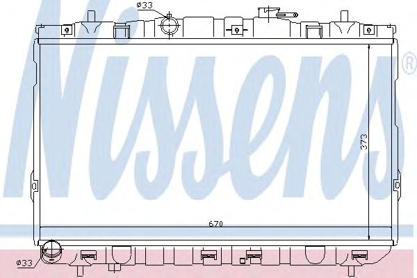Радиатор, охлаждение двигателя NISSENS