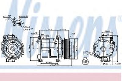 Компрессор, кондиционер NISSENS 89084