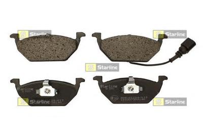 Комплект тормозных колодок, дисковый тормоз STARLINE BD S003S