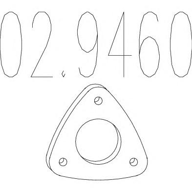 Прокладка, труба выхлопного газа MTS